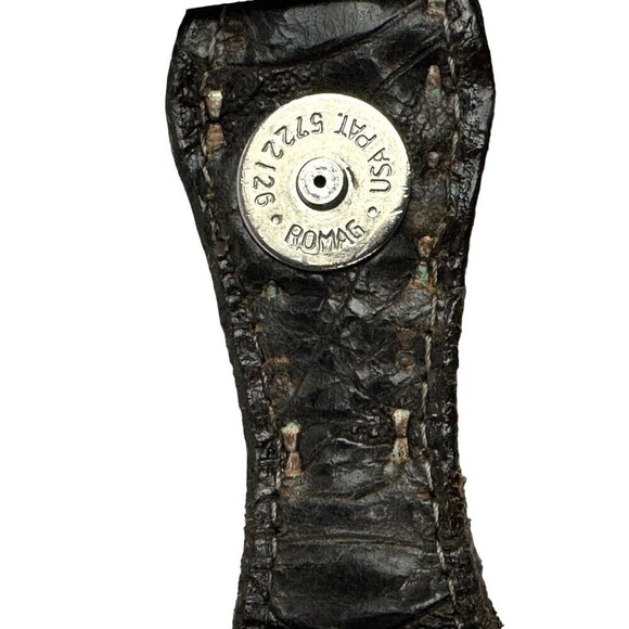 Double J Saddlery Wallet Vintage Rose Brown Tan Leather Mag Snap Closure READ - Picture 11 of 16